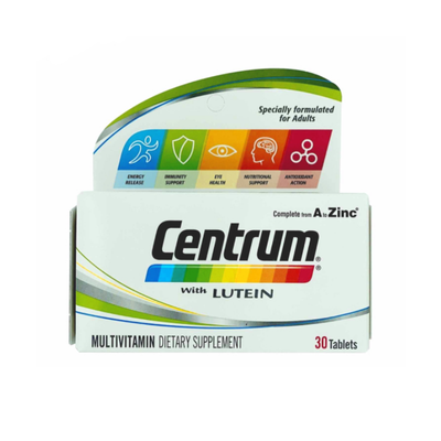 CENTRUM WITH LUTEIN TAB 30S