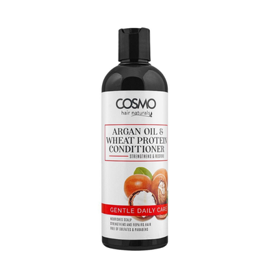 COSMO ARGAN OIL & WHEAT PROTEIN  CONDITIONER 480ML GENTLE DAILY CARE