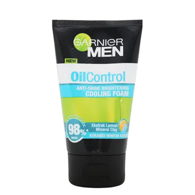 GARNIER MEN FACE WASH OIL CONTROL 100ML COOLING FOAM