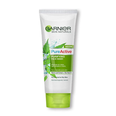 GARNIER FACE WASH 100ML PURE ACTIVE ANTI ACNE IMP