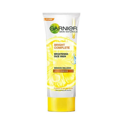 GARNIER FACE WASH 100ML BRIGHT COMPLETE