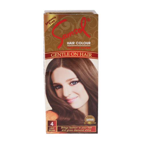 SAMSOL HAIR COLOR 4 LIGHT BROWN
