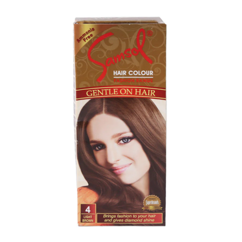 SAMSOL HAIR COLOR 4 LIGHT BROWN