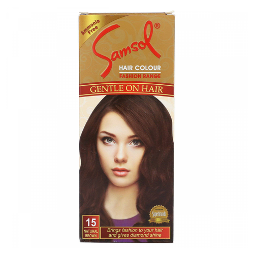 SAMSOL HAIR COLOR 15 NATURAL BROWN