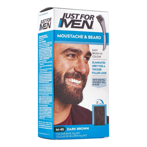 JUST FOR MEN BEARD COLOR 45 DARK BROWN