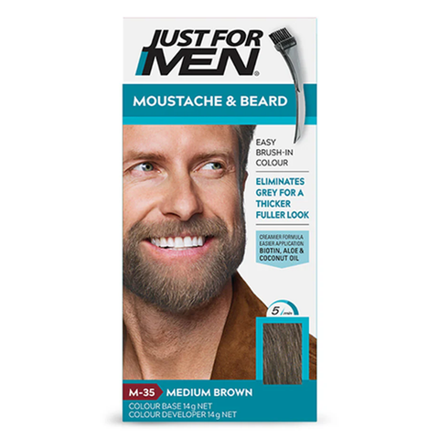 JUST FOR MEN BEARD COLOR 35 MEDIUM BROWN