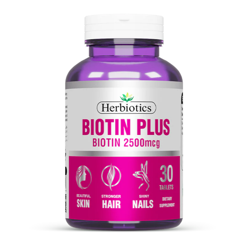 HERBIOTICS BIOTIN PLUS TAB 2500MCG 30S