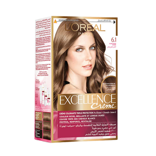 LOREAL EXCELLENCE HAIR COLOR 6.1 DARK ASH BLONDE