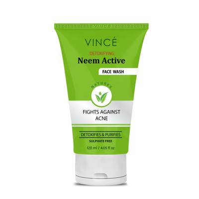 VINCE FACE WASH 100ML NEEM ACTIVE DETIXIFYING