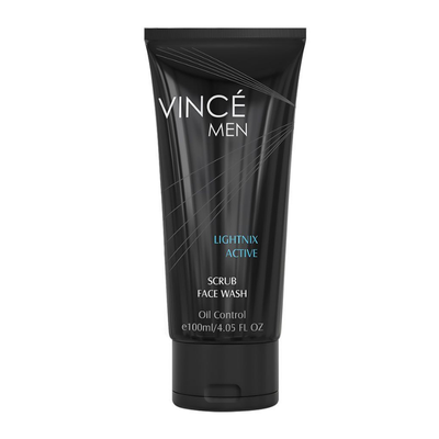 VINCE FACE WASH SCRUB MEN 100ML LIGHTNIX ACTIVE