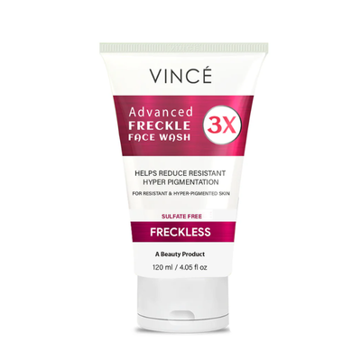 VINCE FACE WASH 120ML ADVANCE FRECKLE