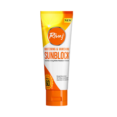RIVAJ SUNBLOCK 40ML SPF60 WHITENING&VANISHING
