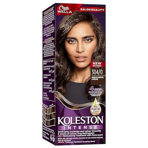 WELLA KOLESTON HAIR COLOUR SACHET 304 MEDIUM BROWN