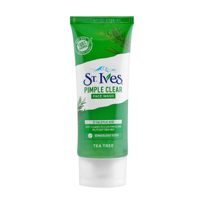 ST IVES FACEWASH 50GM PIMPLE CLEAR TEA TREE