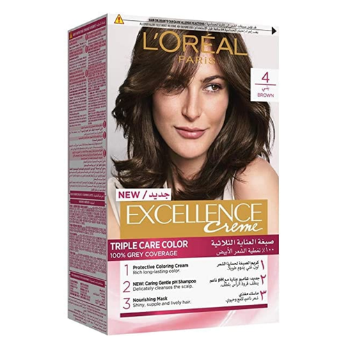 LOREAL EXCELLENCE HAIR COLOR 4 BROWN CHATAIN