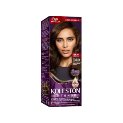 WELLA KOLESTON HAIR COLOR# 304/0 MEDIUM BROWN SEMI KIT 60 M