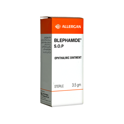 BLEPHAMIDE OINT 100/2MG 3.5GM