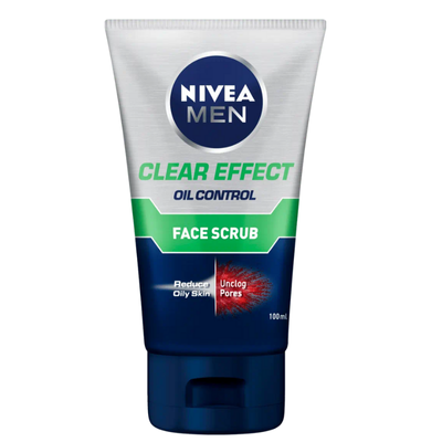 NIVEA MEN FACE SCRUB 100ML CLEAR EFFECT