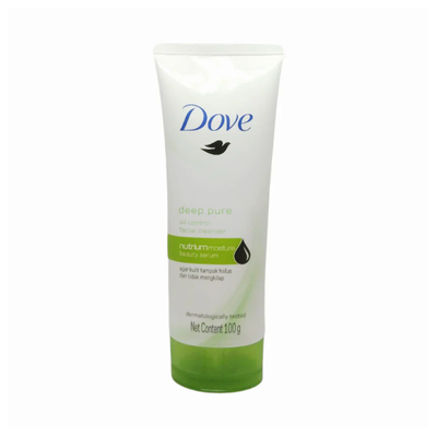 DOVE FACE WASH 100GM DEEP PURE