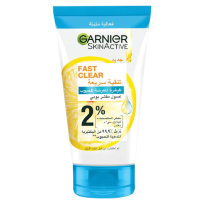 GARNIER FACE WASH 100ML FAST CLEAR