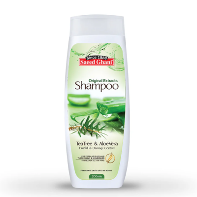 SAEED GHANI SHAMPOO 200ML TEA TREE & ALOEVERA