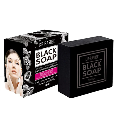 DR.RASHEL BLACK SOAP 100G COLLAGENS AND CHARCOALS