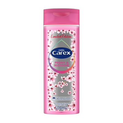 CAREX SHOWER GEL 500ML PEONY&BLOSSOM