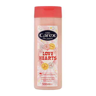 CAREX SHOWER GEL 500ML LOVE HERATS