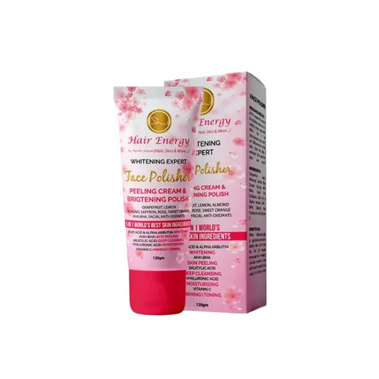HAIR ENERGY FACE POLISHER 120GM 5IN1 WHITENING EXPERT