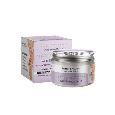 HAIR ENERGY HAND & FOOT WHITENING SCRUB 50GM