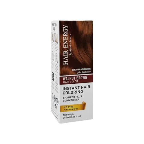 HAIR ENERGY SHAMPO PLUS CONDITIONER 250ML WALNUT BROWN