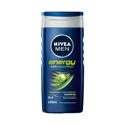 NIVEA SHOWER GEL 250ML ENERGY MEN