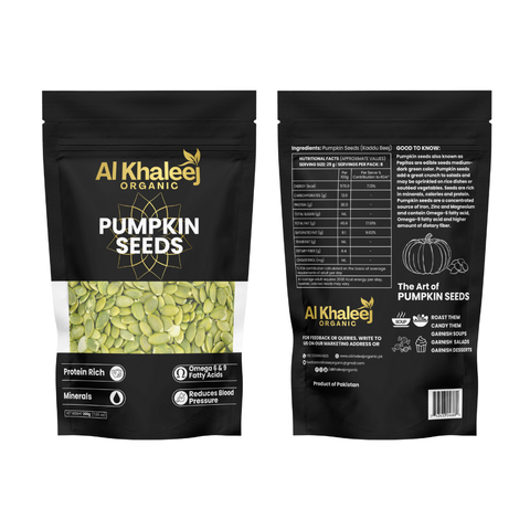 ALKHALEEJ ORGANIC PUMPKIN SEEDS 200GM