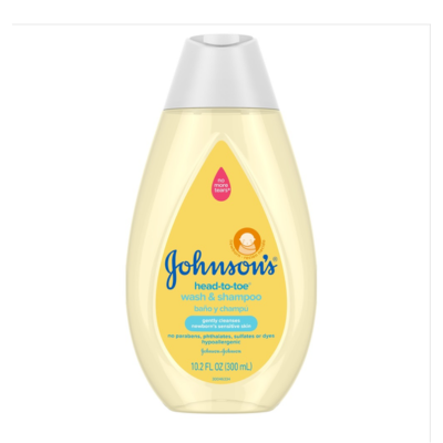 JOHNSONS BABY SHAMPOO 300ML TOP TO TOE