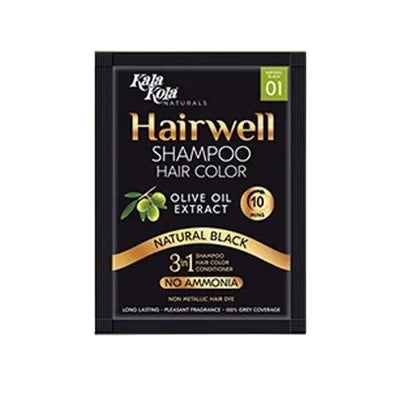 KALA KOLA SHAMPO HAIR COLOUR 01 NATURAL BLACK