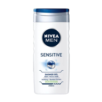 NIVEA SHOWER GEL 250ML SENSITIVE MEN