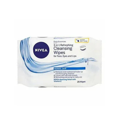 NIVEA FACIAL WIPES DRY SKIN 25S