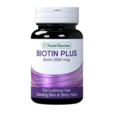 NUTRIFACTOR BIOTIN PLUS TABLET 2500MCG 30S