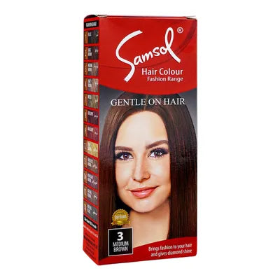 SAMSOL HAIR COLOR 3 MEDIUM BROWN