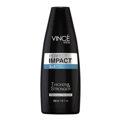 VINCE MEN SHAMPOO+CONDITIONER 2IN1 230ML THICKER&STRONGER