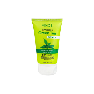 VINCE FACE WASH 100ML GREEN TEA REVITALIZING